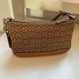 Brown Monogram Coach Purse